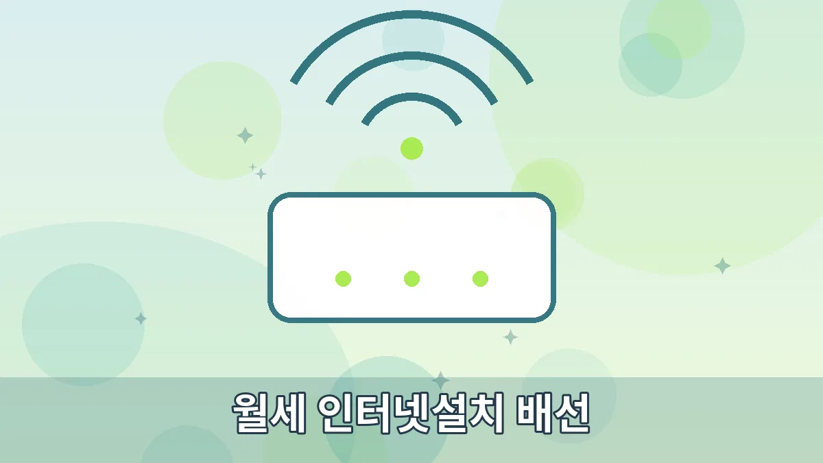 월세 인터넷설치 배선 안내 이미지 1