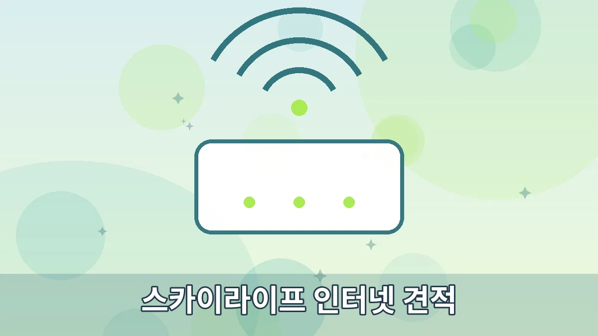 스카이라이프 인터넷 견적 안내 이미지 1
