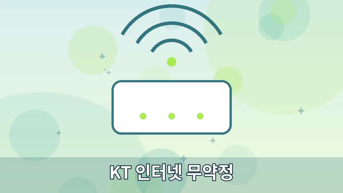 KT 인터넷 무약정 안내 이미지 1